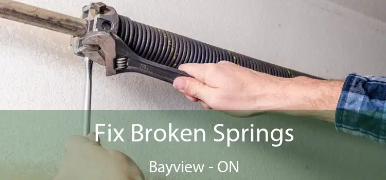 Fix Broken Springs Bayview - ON