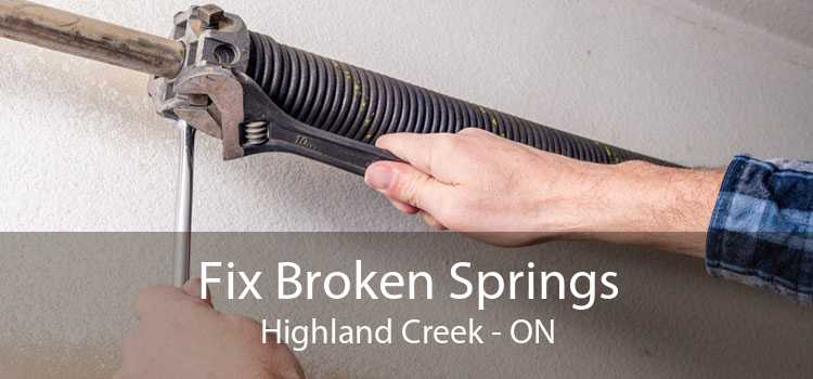 Fix Broken Springs Highland Creek - ON