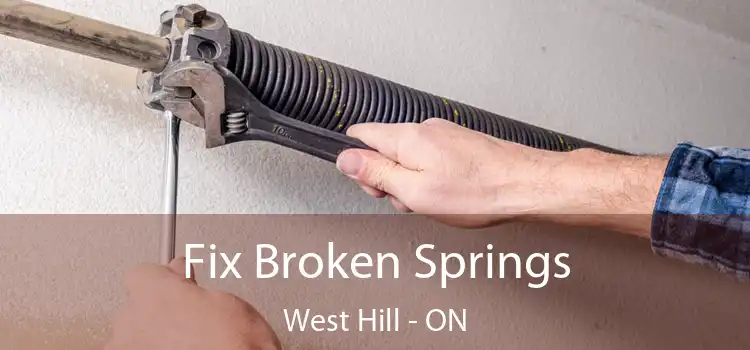 Fix Broken Springs West Hill - ON