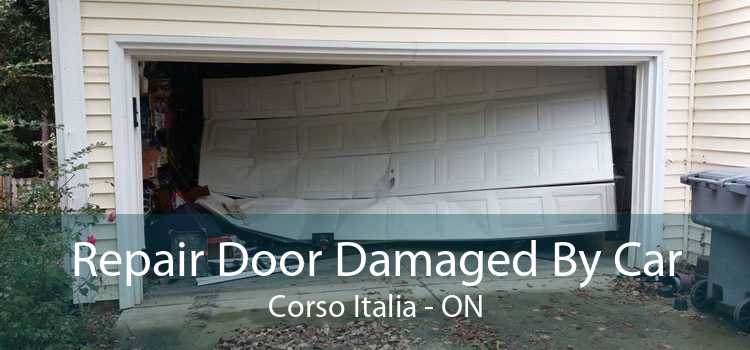 Repair Door Damaged By Car Corso Italia - ON