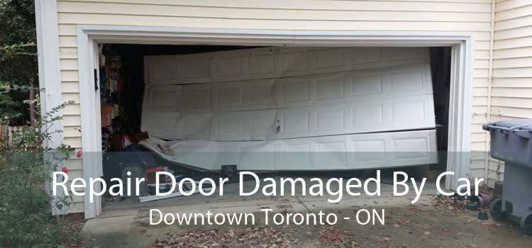 Repair Door Damaged By Car Downtown Toronto - ON