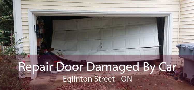 Repair Door Damaged By Car Eglinton Street - ON