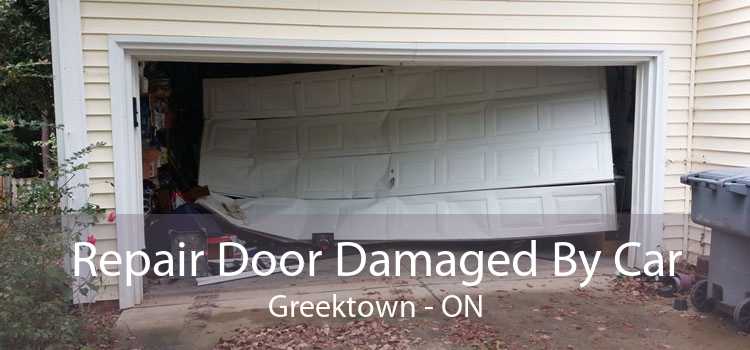 Repair Door Damaged By Car Greektown - ON
