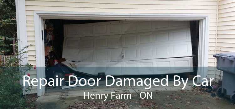 Repair Door Damaged By Car Henry Farm - ON