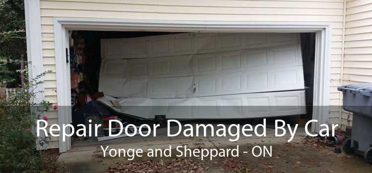 Repair Door Damaged By Car Yonge and Sheppard - ON